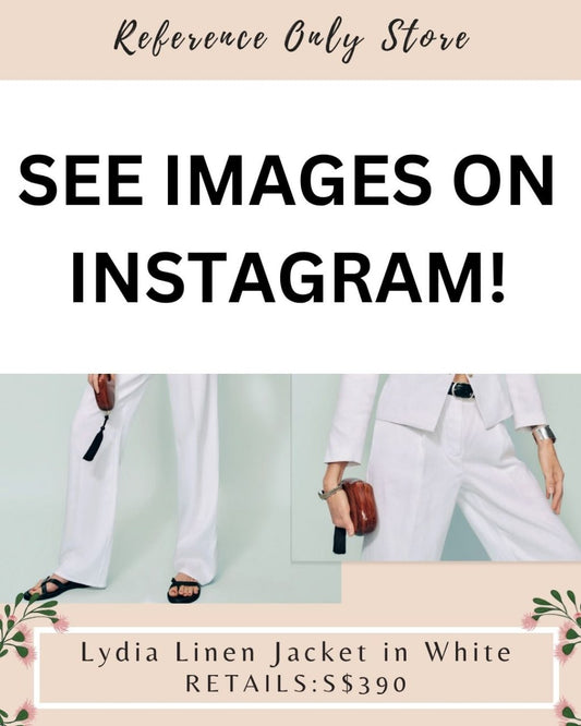 Ref Lydia linen jacket in white