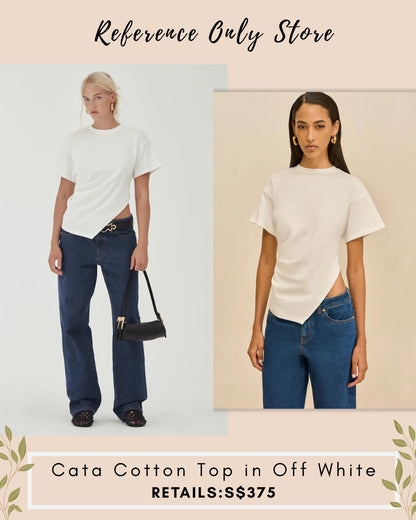 CG Cata cotton top in off white