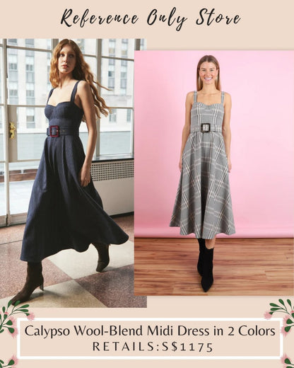 CC Calypso Wool blend midi dress