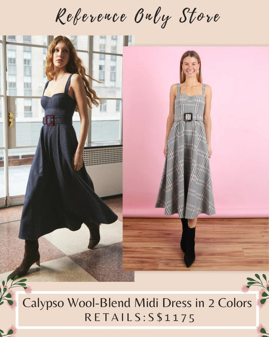 CC Calypso Wool blend midi dress