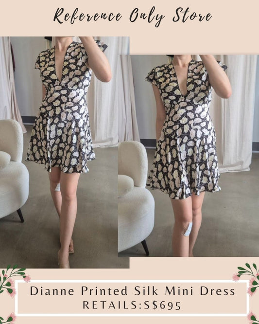 DN Dianne printed silk mini dress