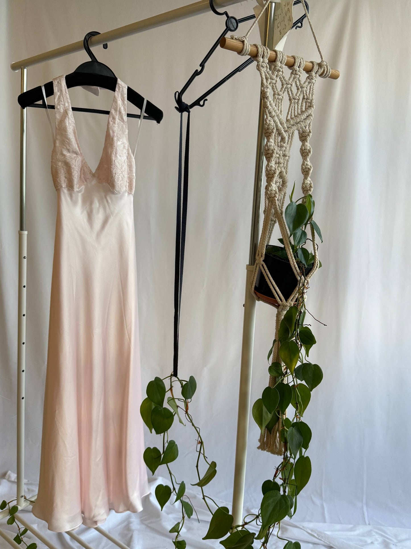 MP Halter silk ballet midi dress