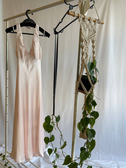 MP Halter silk ballet midi dress