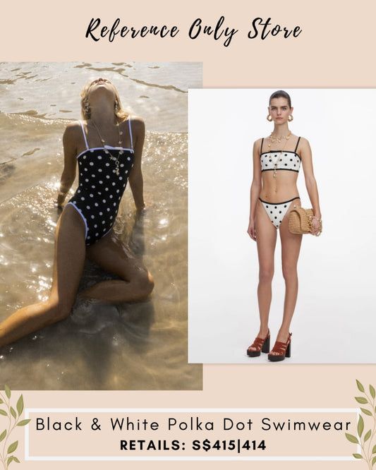 SP Black and white polka one piece swim | Bikini