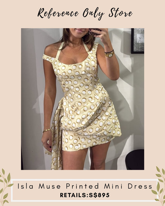 AM isla muse printed mini dress