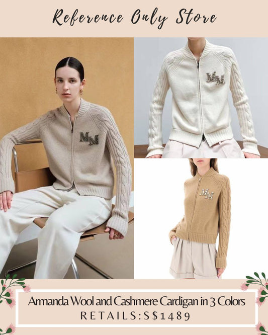 MM Amanda Wool and Cashmere Cardigan in 3 colors
