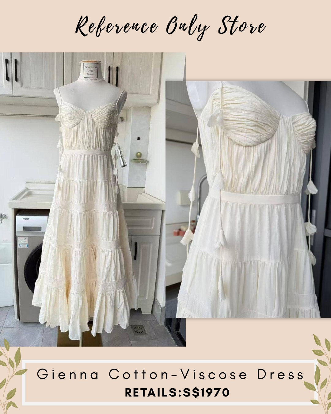 ALX Gienna cotton viscose midi dress