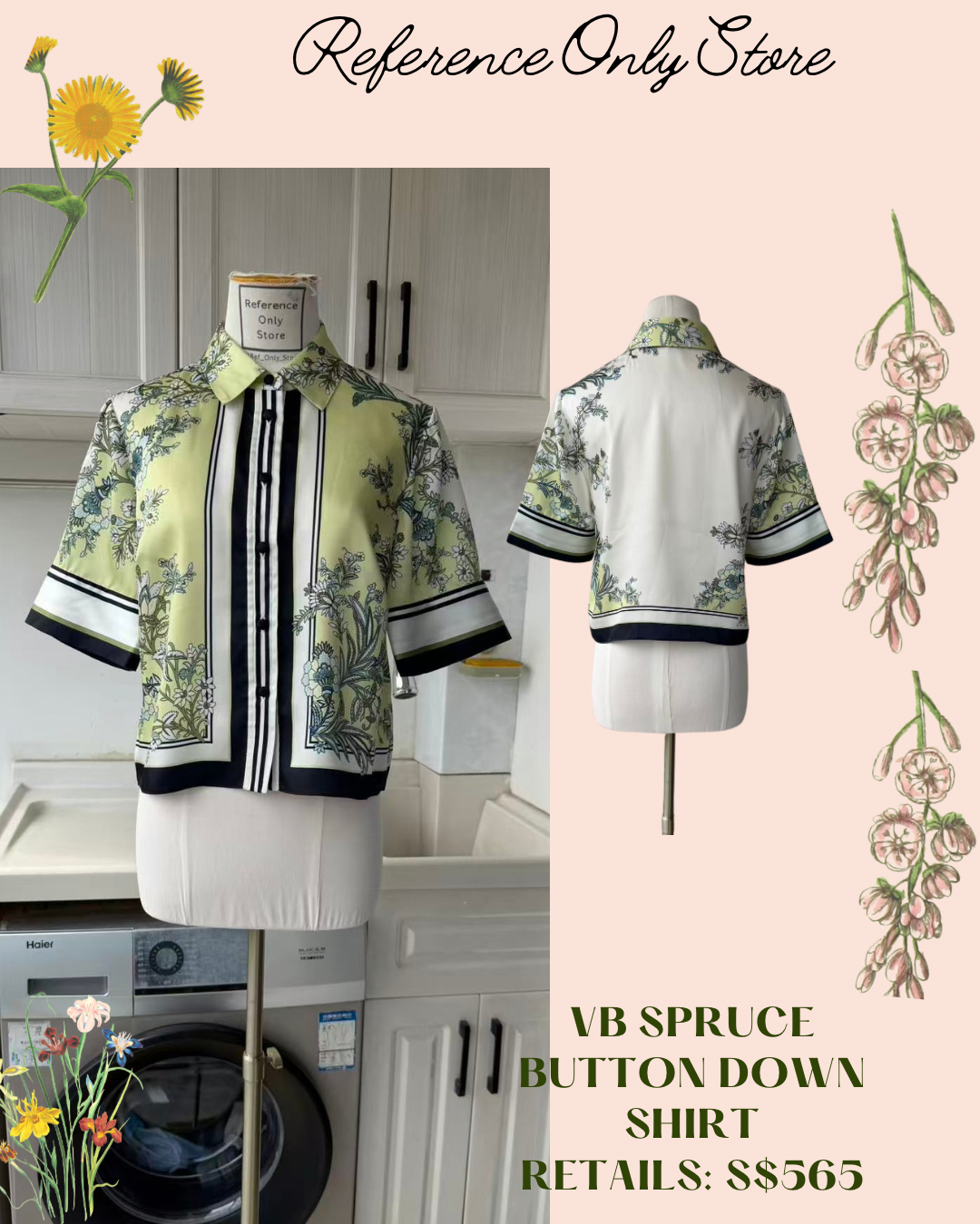 vb spruce button down shirt