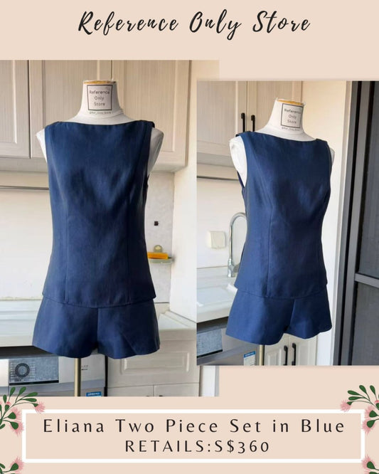 Ref Eliana top two piece in blue