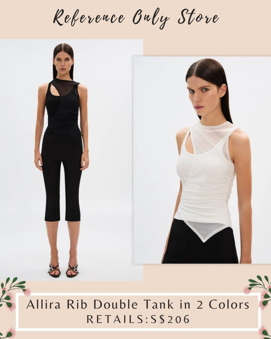 MS Allira rib double tank in 2 colors