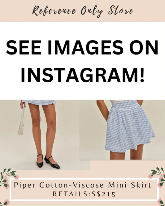 Ref Piper cotton viscose mini skirt