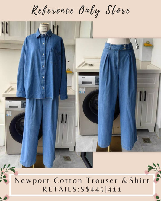 Jk Newport denim cotton trouser and shirt