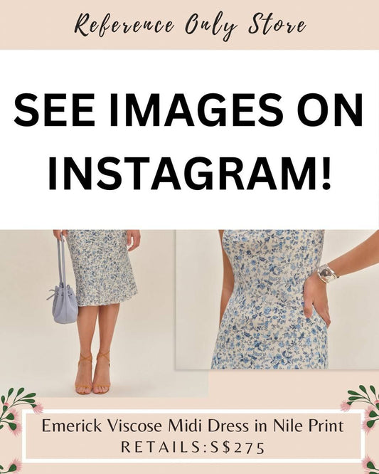 Ref emerick midi viscose dress floral Nile