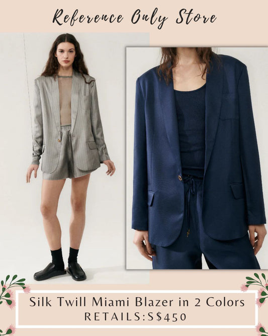 SL Silk Twill Miami blazer in 2 colors