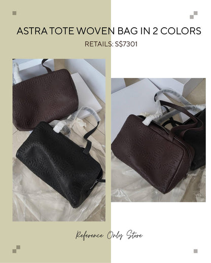 tote woven bowling bag in 2 colors | LG001