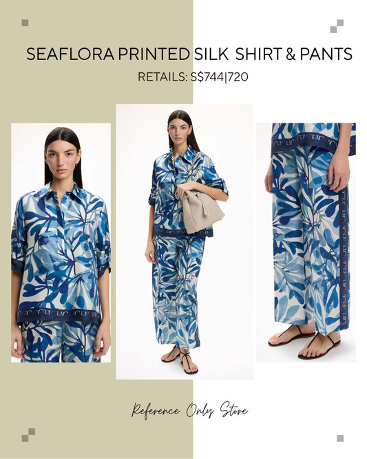 CH Seaflora silk printed shirt and pants