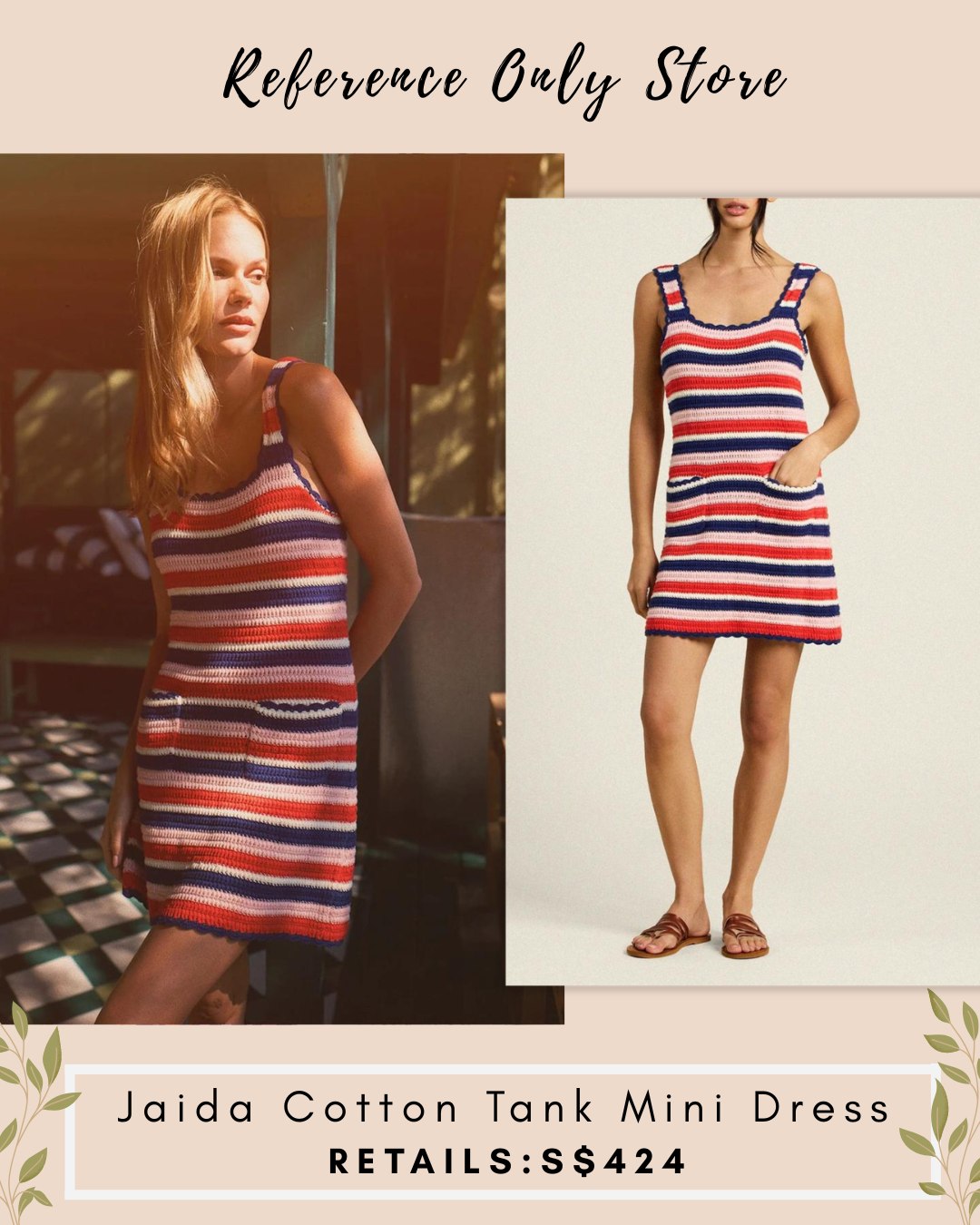TVT Jaida cotton tank mini dress