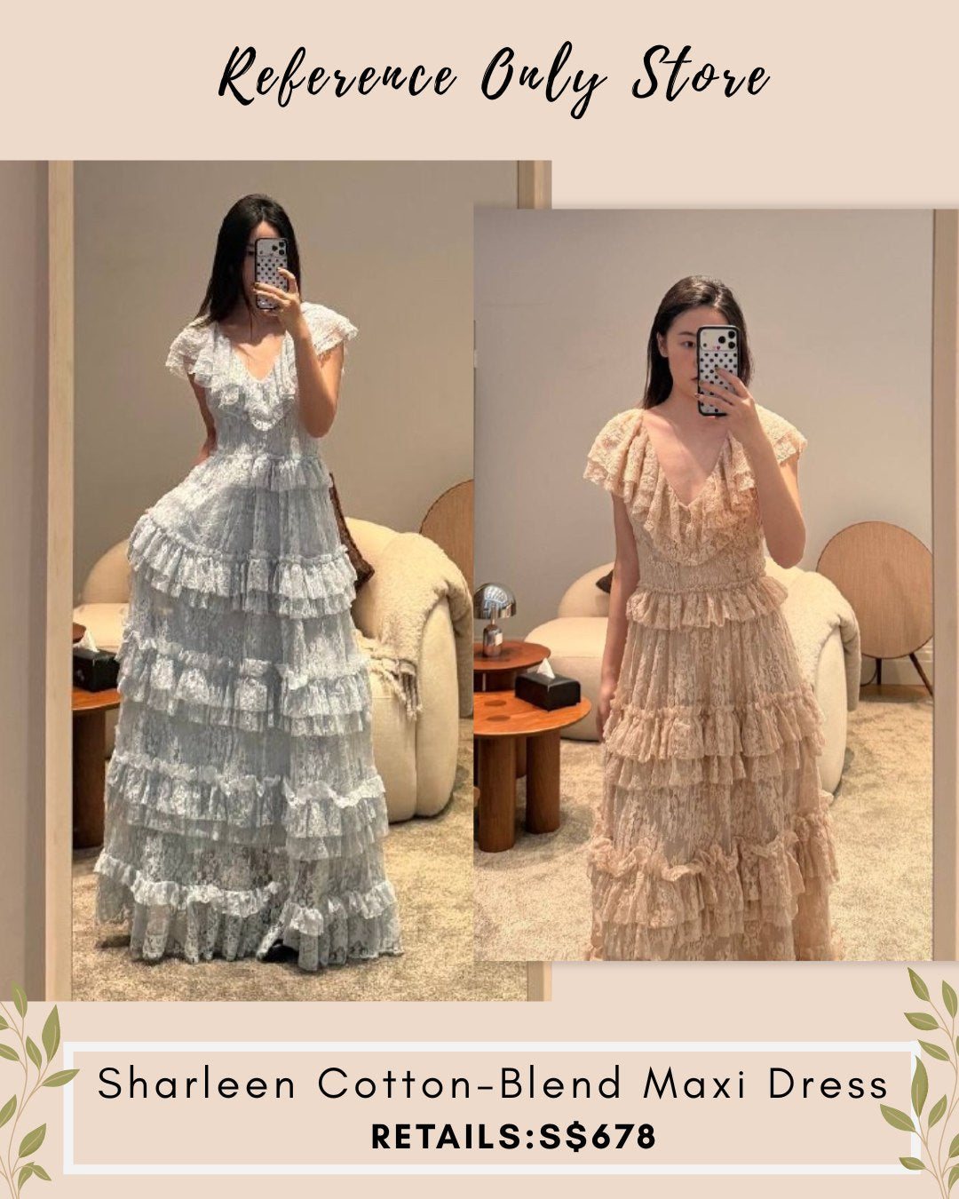 SE Sharleen cotton blend maxi dress