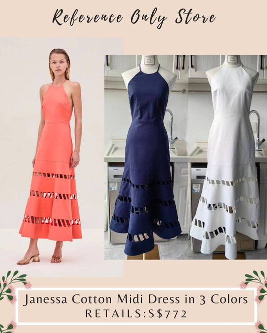 ALX Janessa cotton midi dress