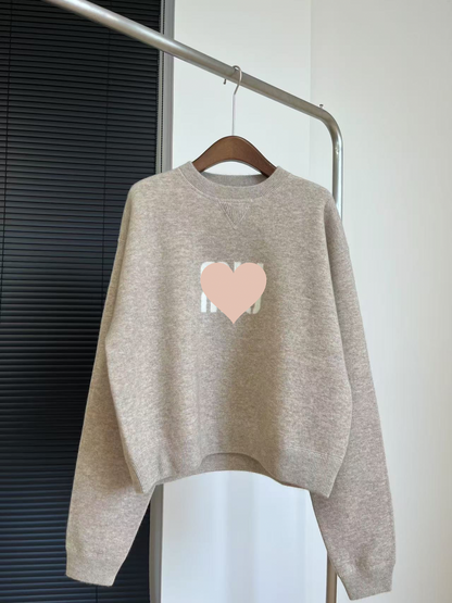 MM Logo Sand Beige Sweater