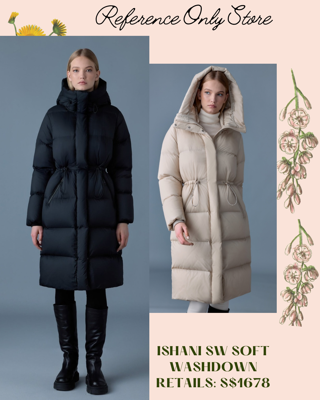 MK Ishani Soft Wash Down Jacket in 2 colors