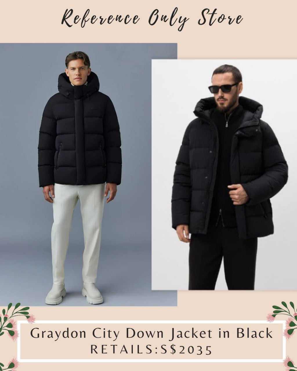 MK Graydon City Down Jacket in black