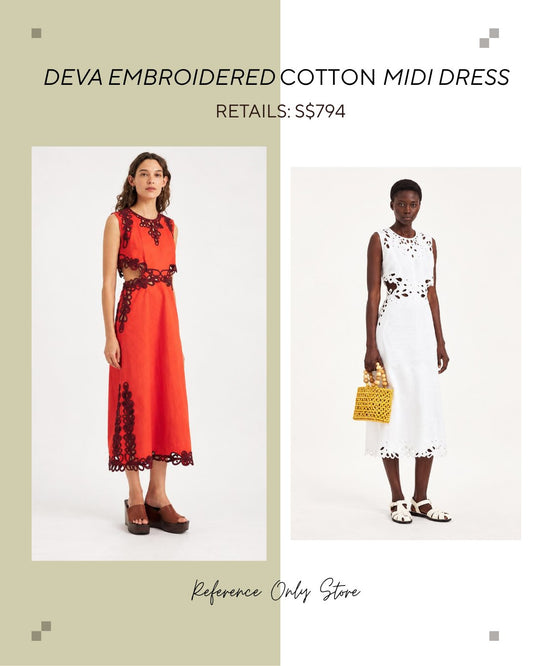 AB Deva embroidered midi dress