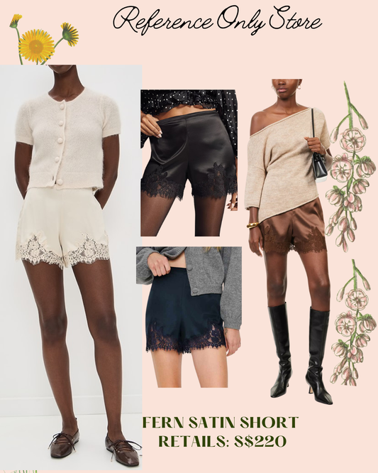 New color! Ref Fern satin shorts in 5 colors