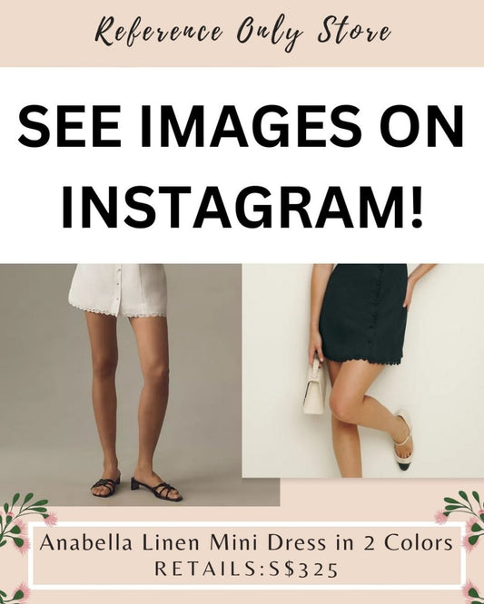 Ref Anabella linen mini dress