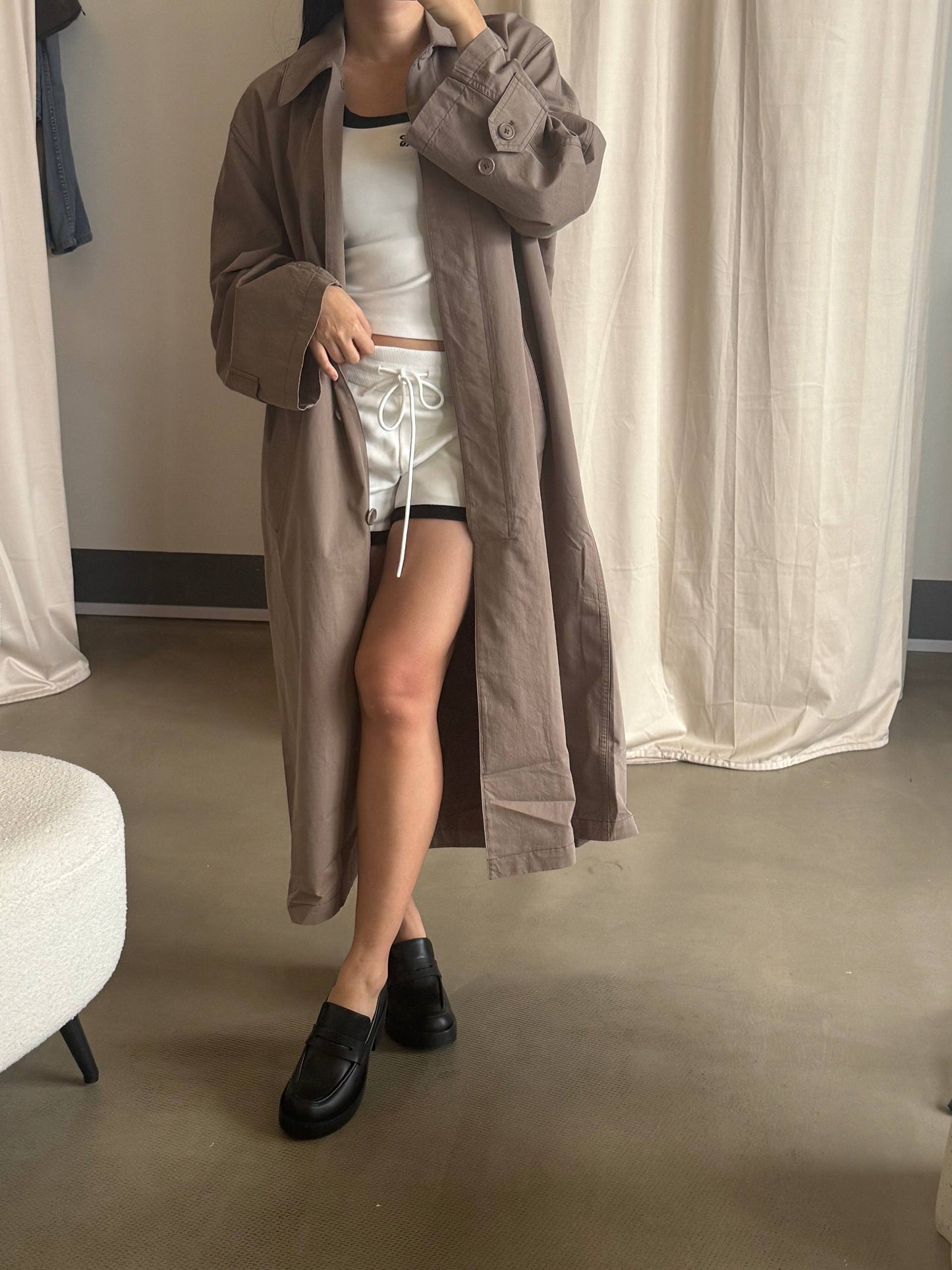 TR Rocco Coat in cotton and cashmere