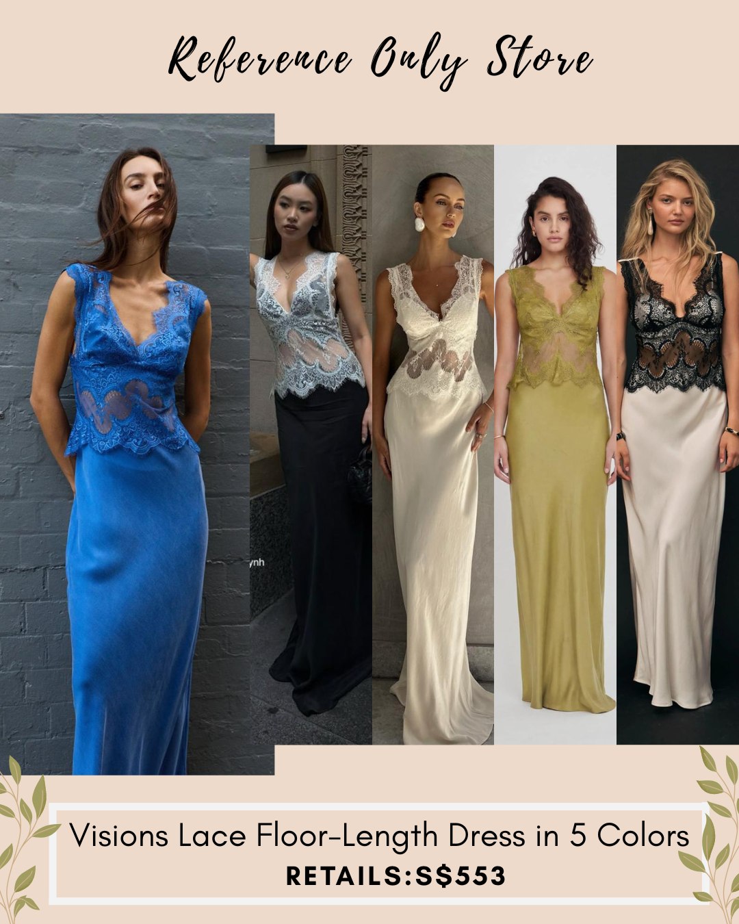 TF visions lace maxi dress