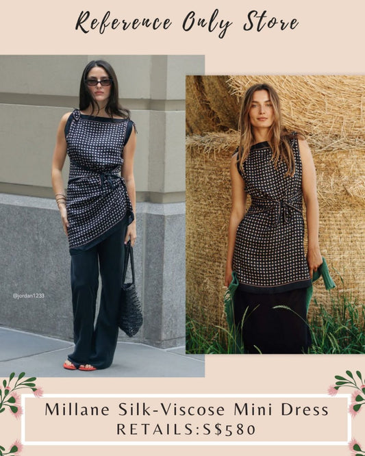 DN Millane silk viscose mini dress