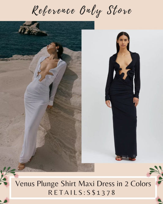 CE Venus Plunge maxi dress gown
