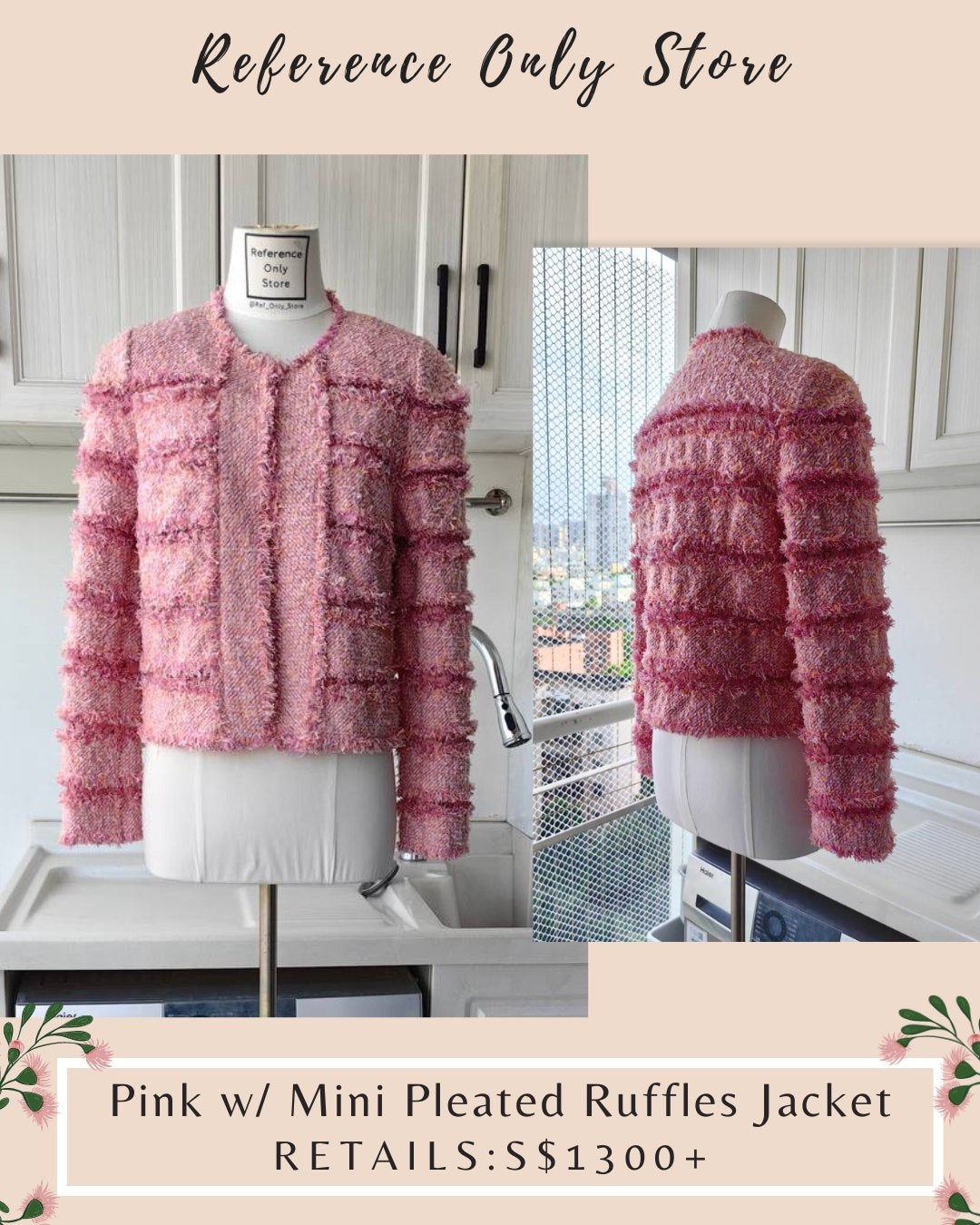 EAP Pink Jacket w mini ruffles – For Reference Store