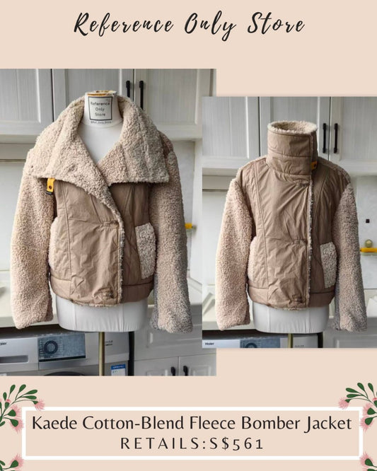 PJ Kaede cotton blend fleece bomber jacket