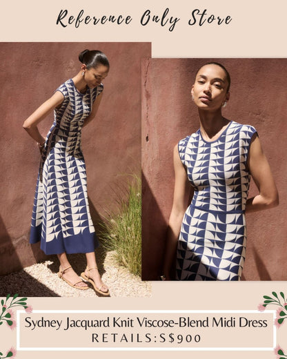 TF Sydney Jacquard knit viscose blend midi dress