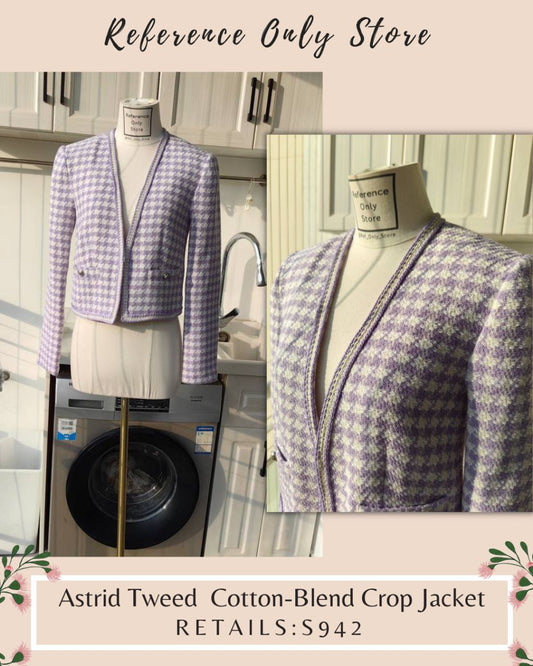 DL Astrid Tweed Cotton Blend Crop Jacket