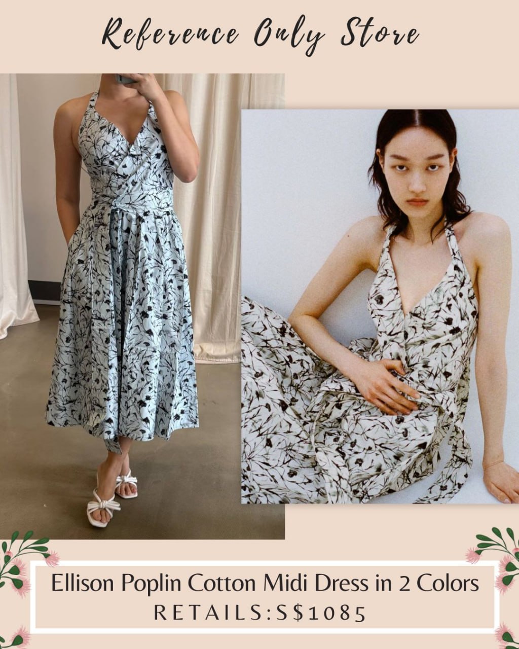 PS Ellison poplin cotton midi dress