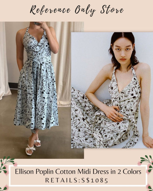 PS Ellison poplin cotton midi dress