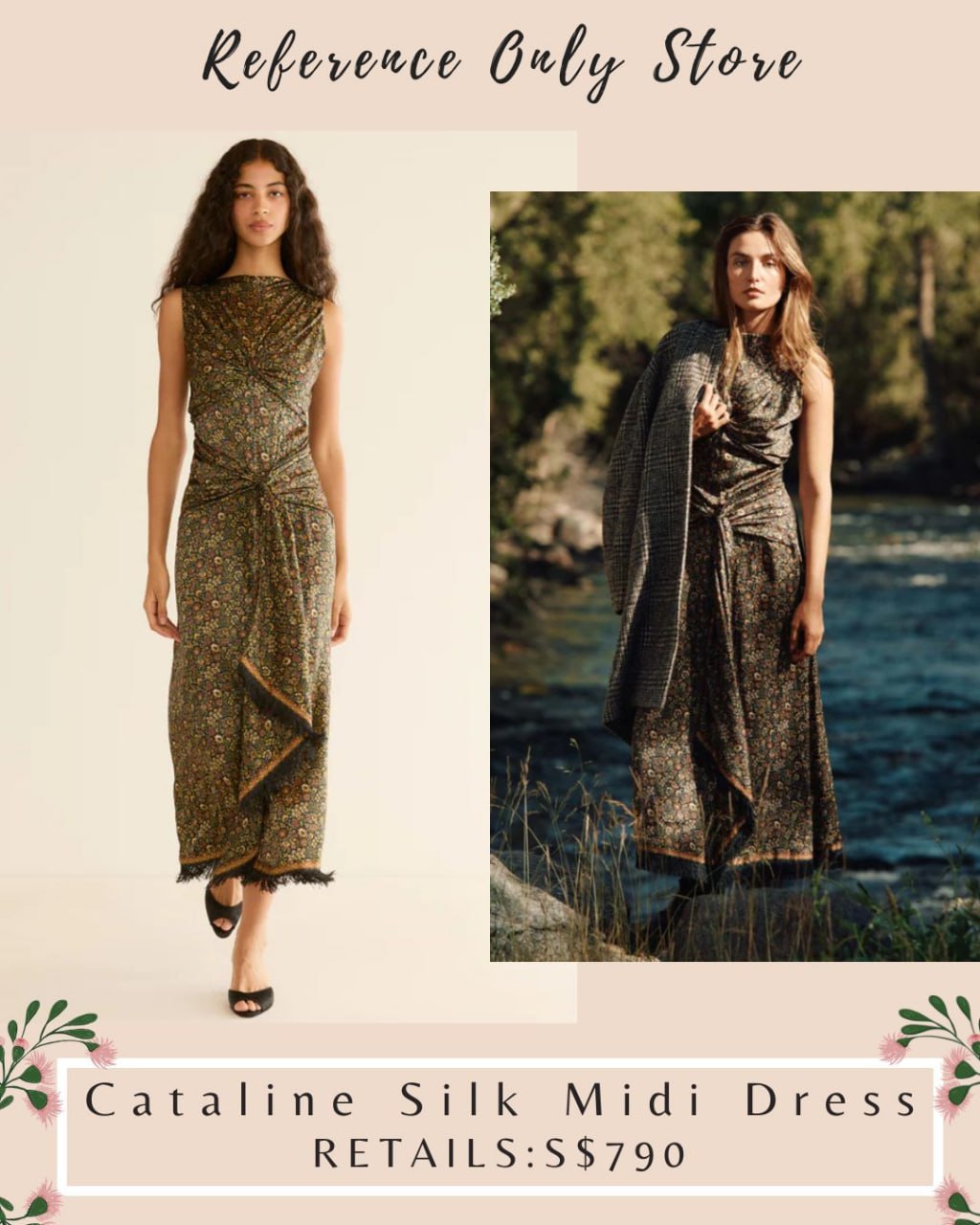 DN Cataline Silk midi dress