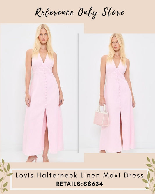 LSF Pink Lovis linen dress