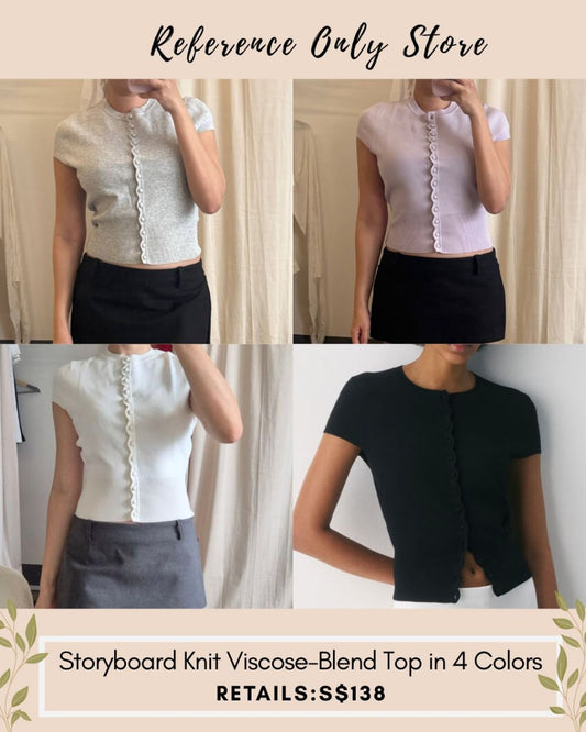 ARZ storyboard knit viscose blend top in 4 colors