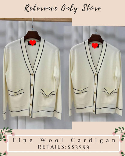 GC Fine Wool Cardigan Top
