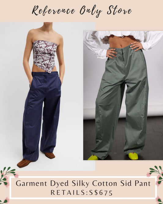 TB Garment Dyed Silky Cotton Sid Pants
