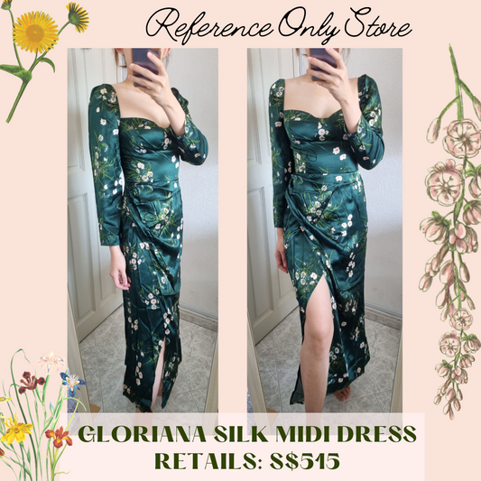 Gloriana Silk Midi Dress