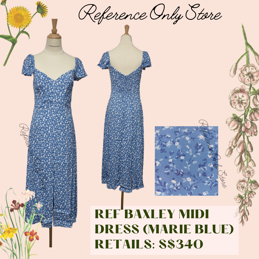 Readystock! Baxley Midi viscose blend dress