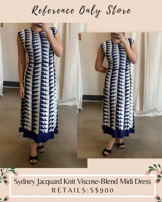 TF Sydney Jacquard knit viscose blend midi dress