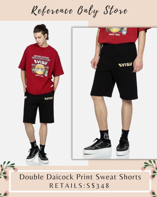 EV Double Daicock Print Sweat Shorts