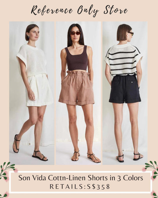 AP Son Vida Cotton Linen Shorts