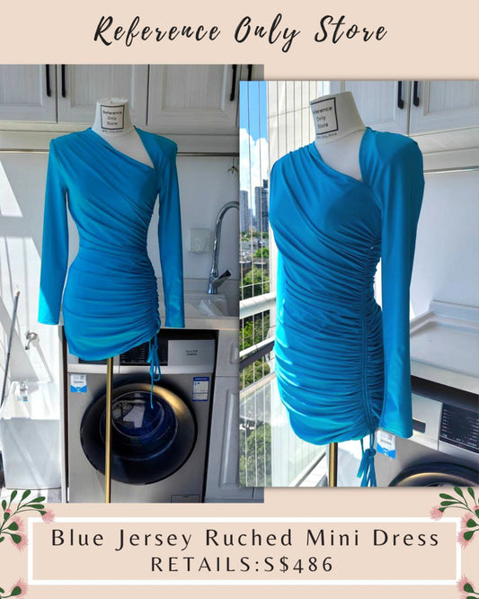 SP Blue jersey riches mini dress